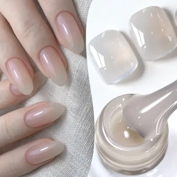 Born Pretty Jelly Gel สีขาว Glitter