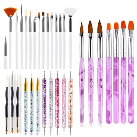 ชุดแปรงเล็บ ชุดอุปกรณ์ตกแต่งเล็บ set 20 ชิ้น