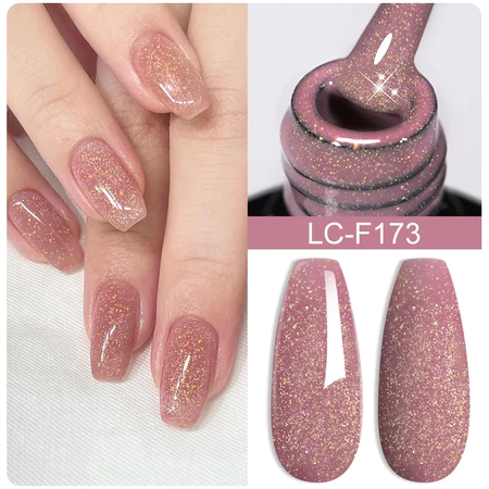 ยาทาเล็บเจลสี Glitter เจลเคลือบเงา